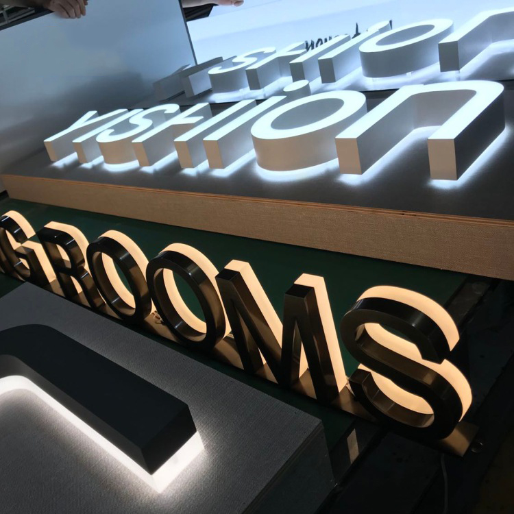 不銹鋼水晶底背發(fā)光字 不銹鋼水晶底背發(fā)光字