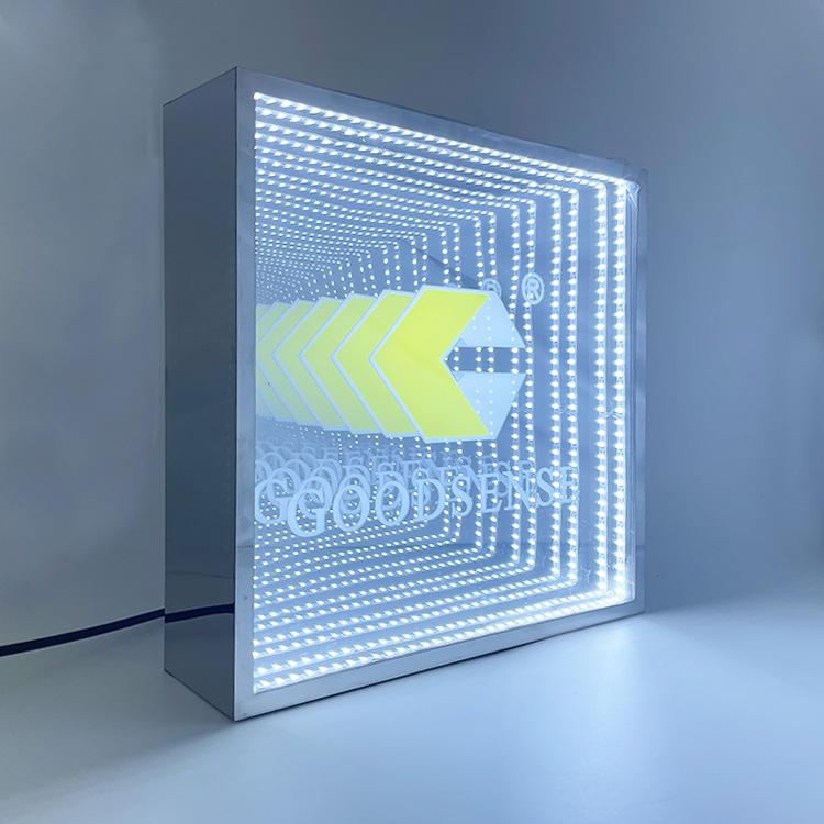 有了半透鏡，廣告led燈箱字也能具有立體感3